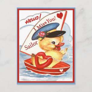 Bonjour militaire vintage ! Carte postale Vous Man