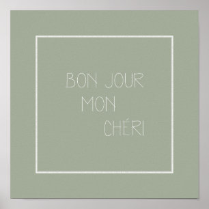 Bonjour Mon Chéri - Hallo Darling - Französischer Poster