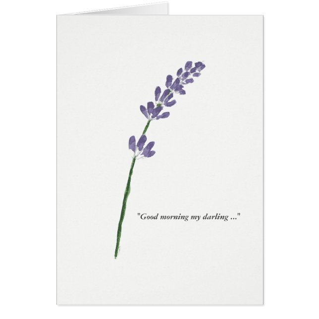 "BONJOUR MON CHÉRI… JE VOUS ADORE " (Devant)