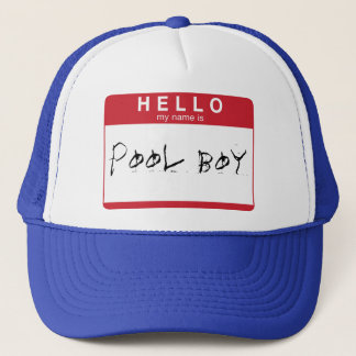 BONJOUR mon nom est casquette de garçon de piscine