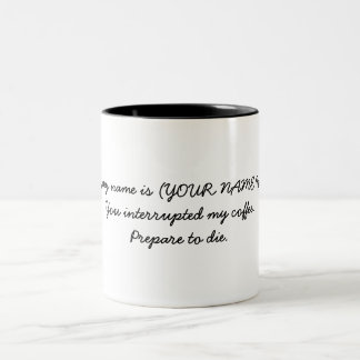 Bonjour, mon nom est tasse personnalisable