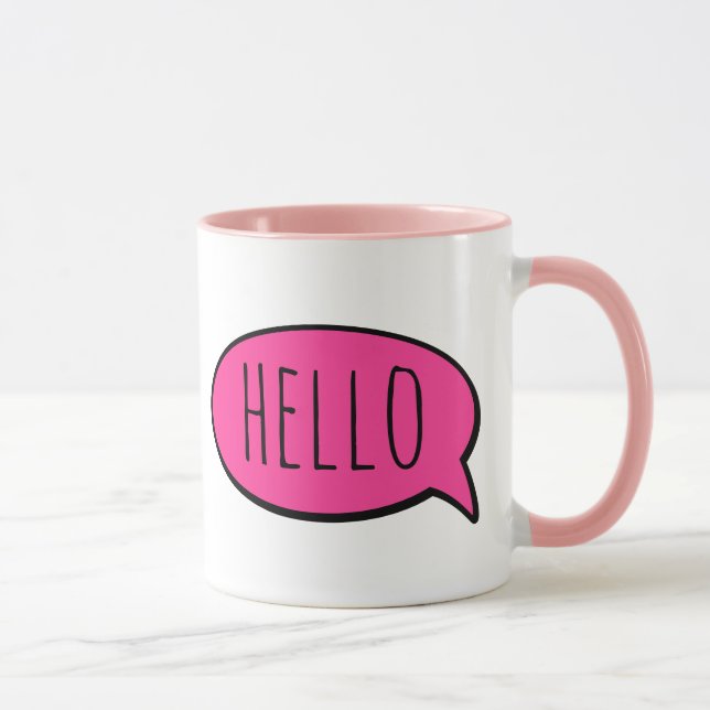 Bonjour Mug (Droite)