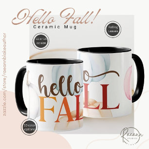 Bonjour Mug en Céramique d'Automne
