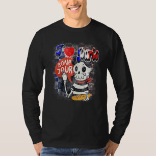 Bonjour Niedlicher französischer Sportfan Cyclin G T-Shirt