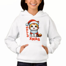 Bonjour Noël - Chat de Noël mignon en costume Père