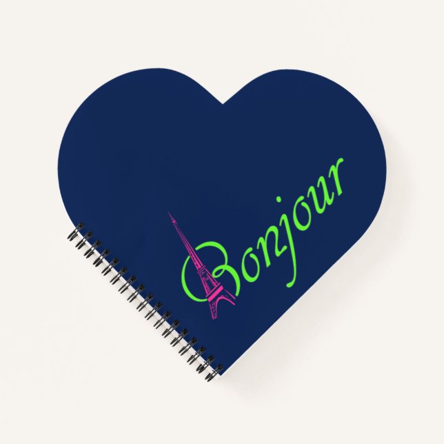 Bonjour Notizbuch (Vorderseite)