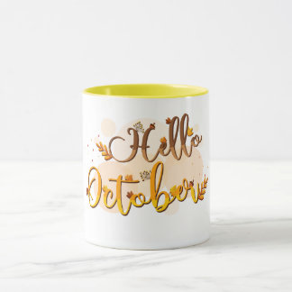 Bonjour Octobre Mug : Célébrez le mois du changeme