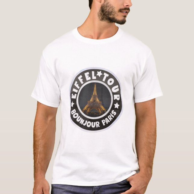 Bonjour Paris I T-Shirt (Vorderseite)
