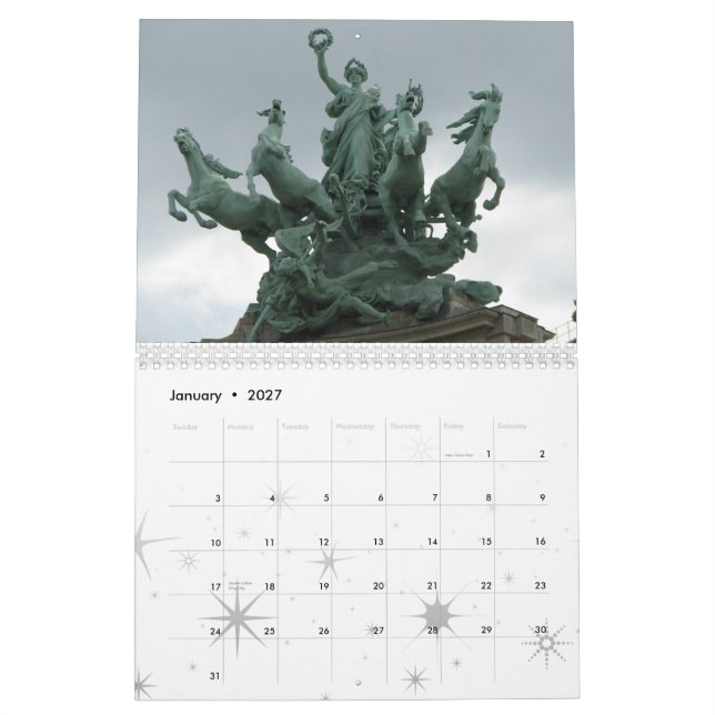 BONJOUR PARIS KALENDER (Jan 2027)