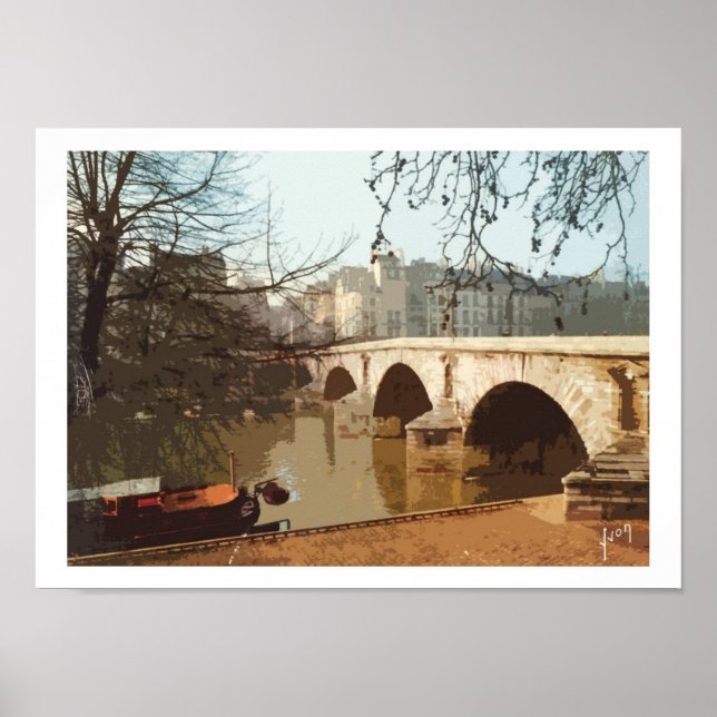 Bonjour Paris Poster (Vorne)