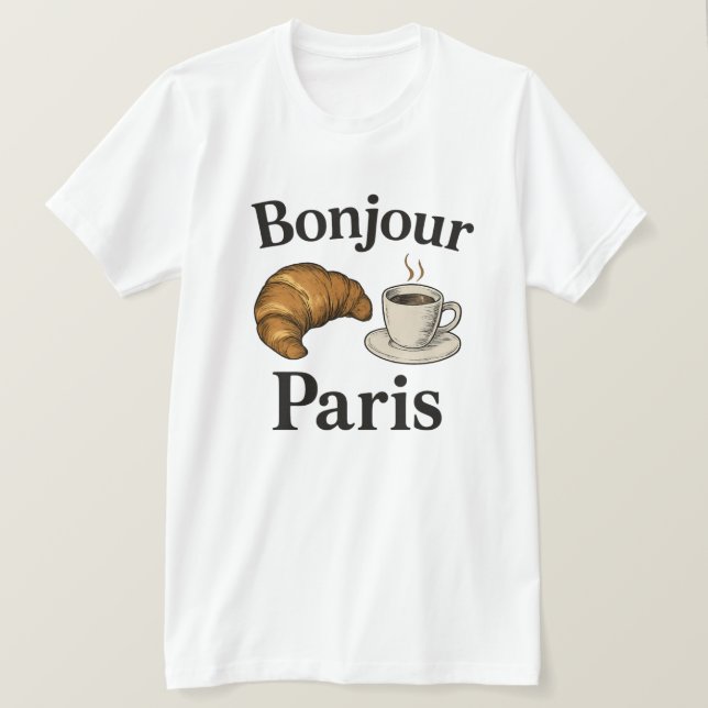 Bonjour Paris T-Shirt (Design vorne)