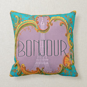 Bonjour Paris Vintage Kissen