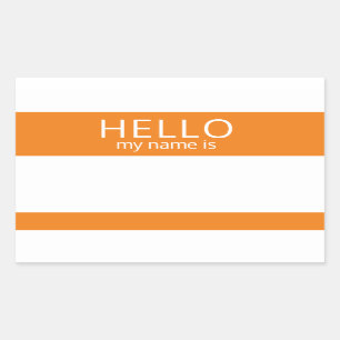 BONJOUR Personnalisé Mon Nom Est Sticker Badge Bla
