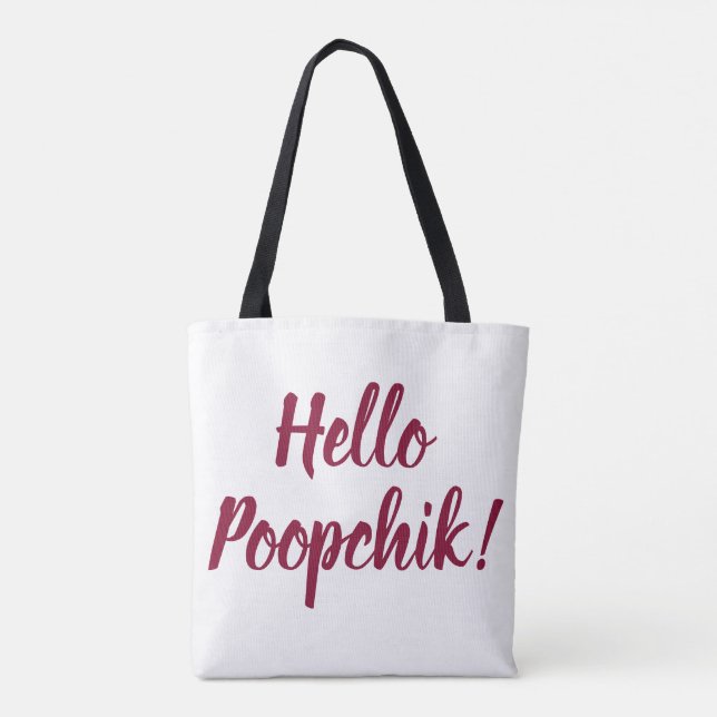 Bonjour Poopchik ! Sac fourre-tout ukrainien de (Dos)