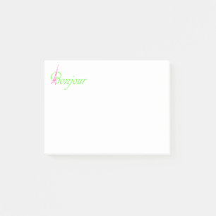 Bonjour Post-it Klebezettel