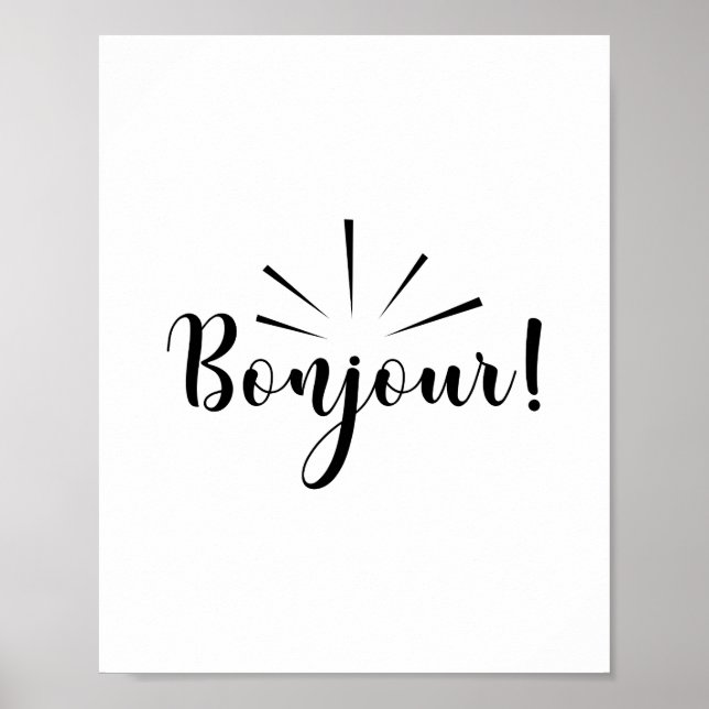 Bonjour Poster (Vorne)