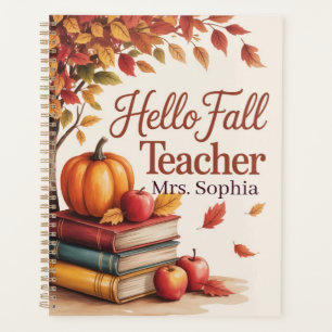 Bonjour Professeur Aquarelle Automne Personnalisé