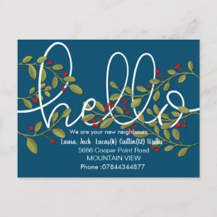 Bonjour rencontrer les voisins carte postale