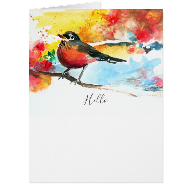 Bonjour Robin Salutation extra grand (Devant)