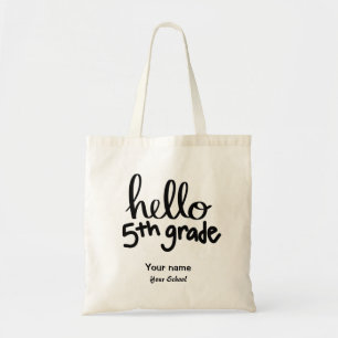 Bonjour Sac fourre-tout de cinquième année