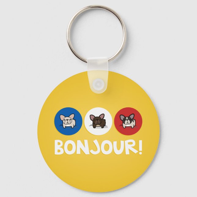 Bonjour! Schlüsselanhänger (Vorderseite)