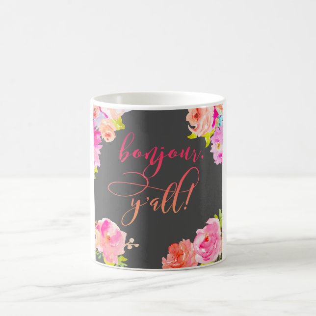 Bonjour, Sie! Kaffeetasse (Mittel)