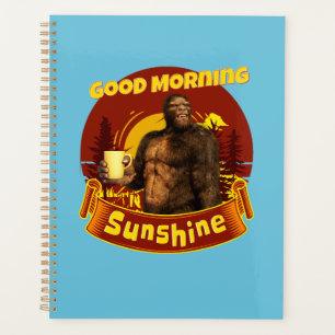 Bonjour Soleil Bigfoot Café Humour Art