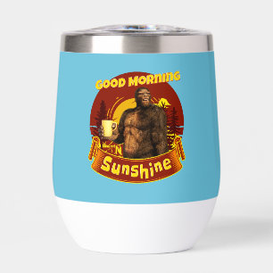 Bonjour Soleil Bigfoot Café Humour Art