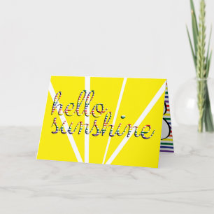 Bonjour soleil ! Carte de voeux