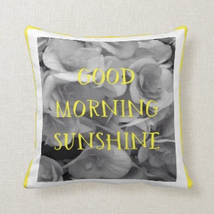 Bonjour, soleil Coussin de 16 po X16 po