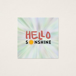 Bonjour Sonshine, Rayons de soleil, Vibes estivale