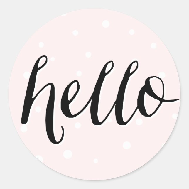 Bonjour ! Sticker Pois (Devant)