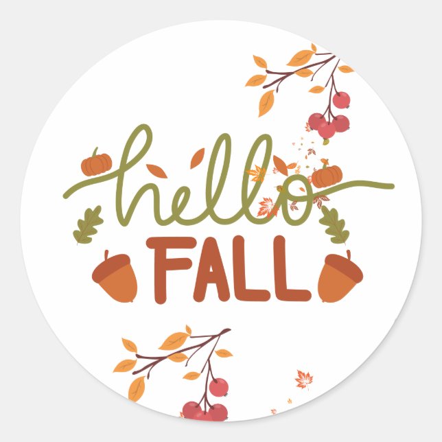 Bonjour Stickers Automne ! (Devant)
