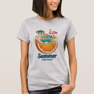 Bonjour Summer Sea Beach Party T-shirt