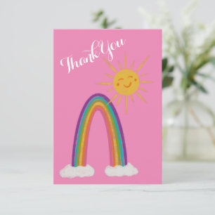 Bonjour Sunshine avec Carte de remerciements arc-e