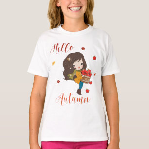 Bonjour T-shirt d'automne pour filles et femmes