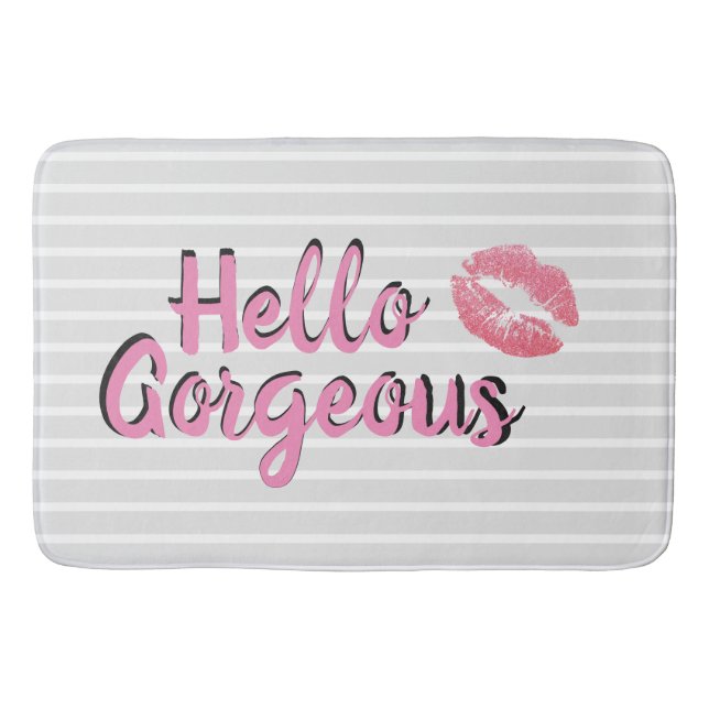 Bonjour tapis de bain magnifique (Devant)