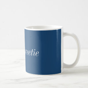 Bonjour tasse de bonbon (bleue)
