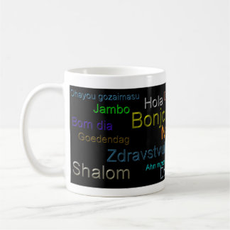 Bonjour - tasse de café, boisson, langue