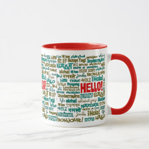 Bonjour tasse (de langue multi)