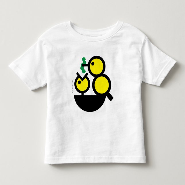 Bonjour tout le monde ! T-Shirt pour bébé affamé (Devant)