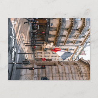 Bonjour von France Postcard Postkarte