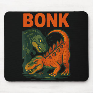 Bonk Dinosaur Lustiges Prähistorisches Humor Desig Mousepad