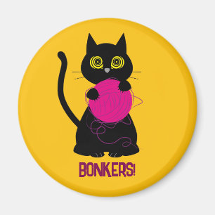 BONKER! Magnet - Knittern + Kätzchen 🧶 🐈 ⬛