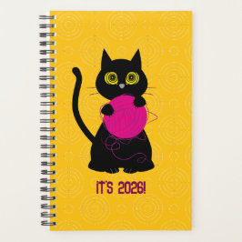 BONKERS! 2026 Planner – Knitting + Kitty 🧶🐈‍⬛ Planer