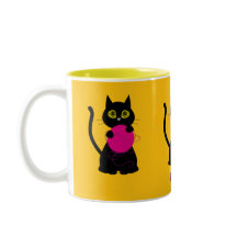 Bonkers! Tasse - Knittern + Kätzchen 🧶 🐈 ⬛