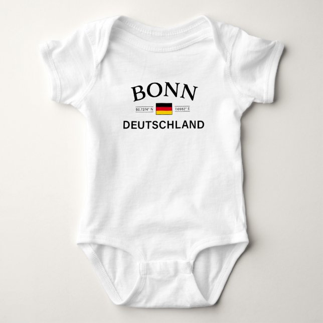 Bonn Deutschland koordiniert Deutschland Baby Strampler (Vorderseite)