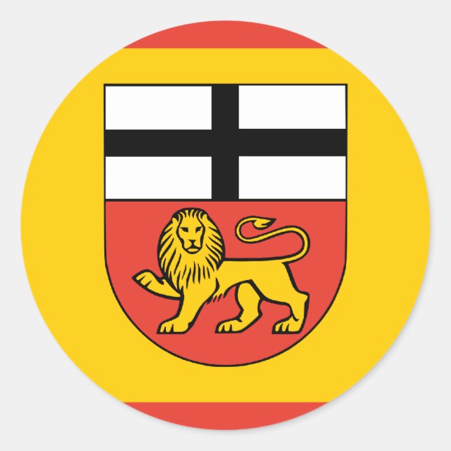 Bonn, Deutschland Runder Aufkleber (Vorderseite)