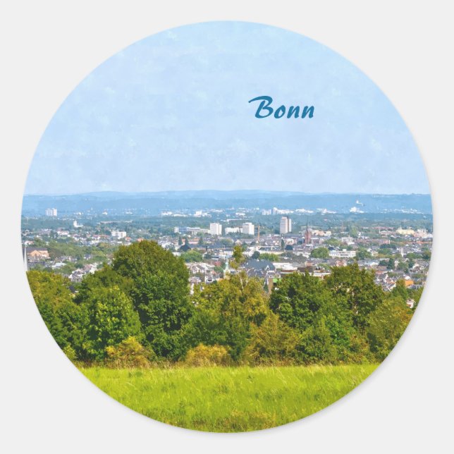 Bonn Runder Aufkleber (Vorderseite)