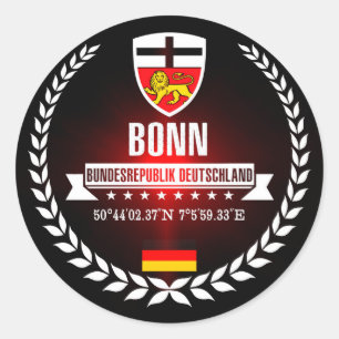 Bonn Runder Aufkleber